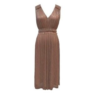 Taylor Plus Size Smocked Waist Metallic Dress NWT